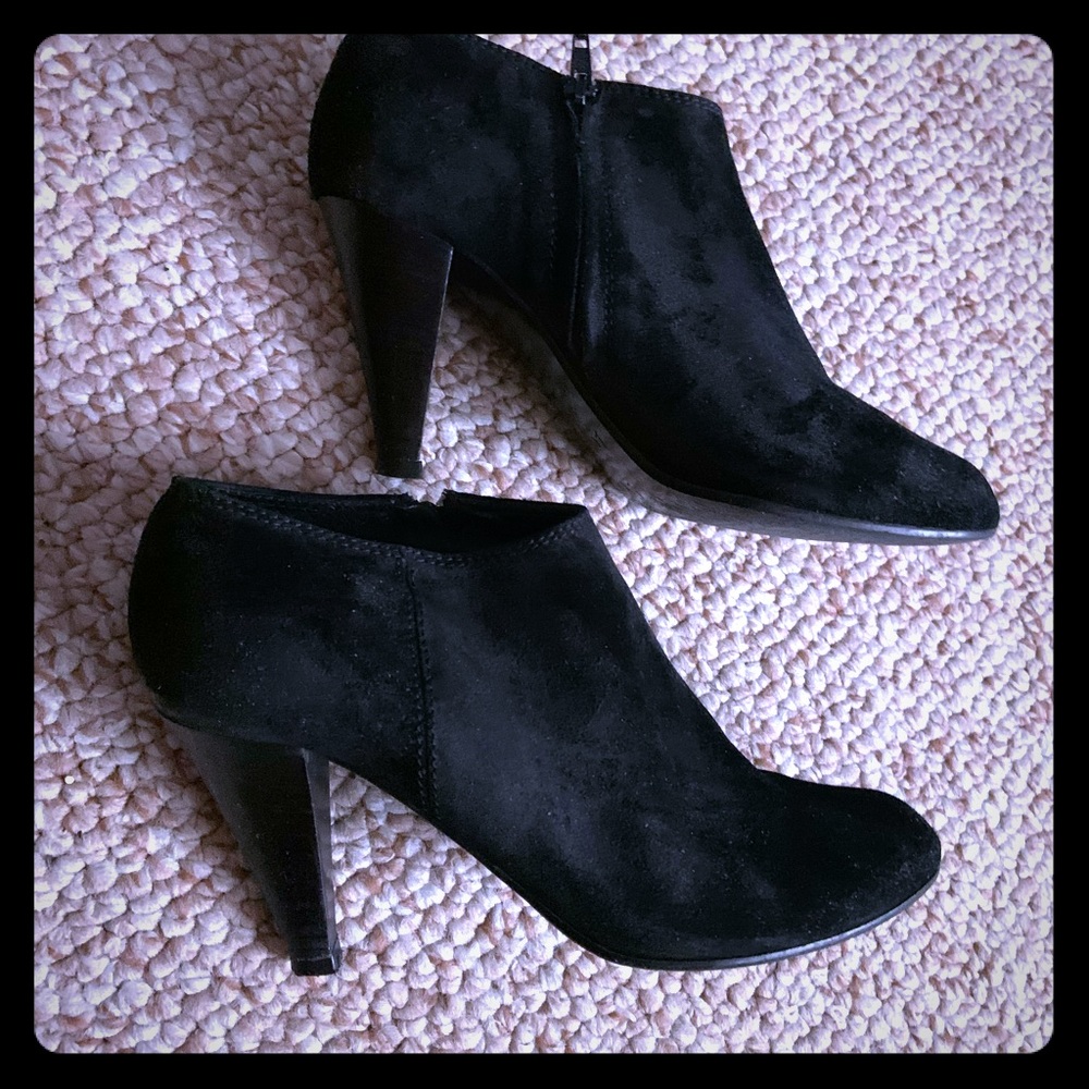 J. Crew suede heel booties